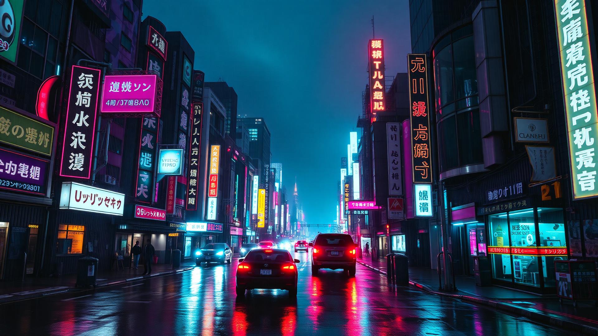 Cyberpunk Kurdistan skyline